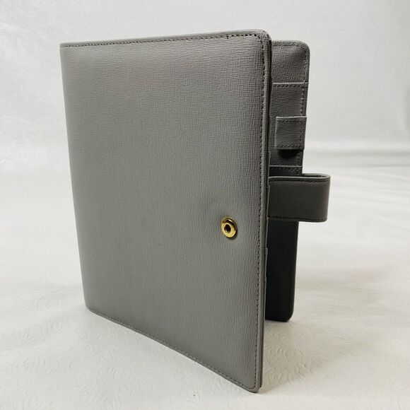 Cloth & Paper Other - Cloth and Paper Foundations Gray Leather Planner